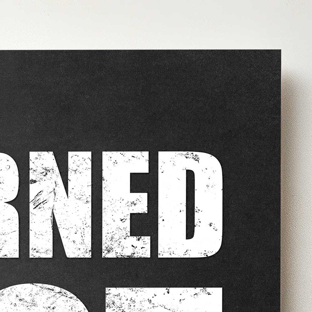 Earned Not Given Close Up