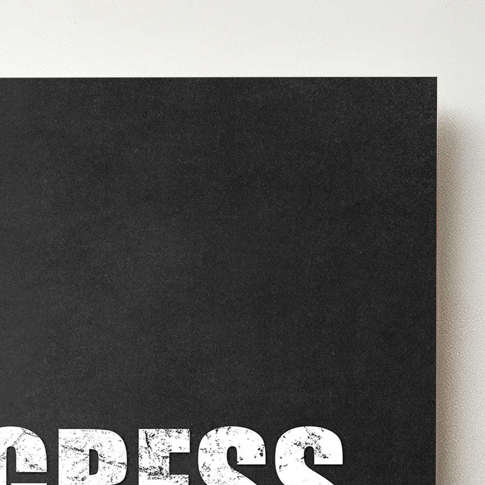Progress Demands Discipline Close Up