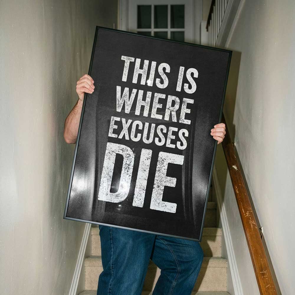 This Is Where Excuses DieMockup