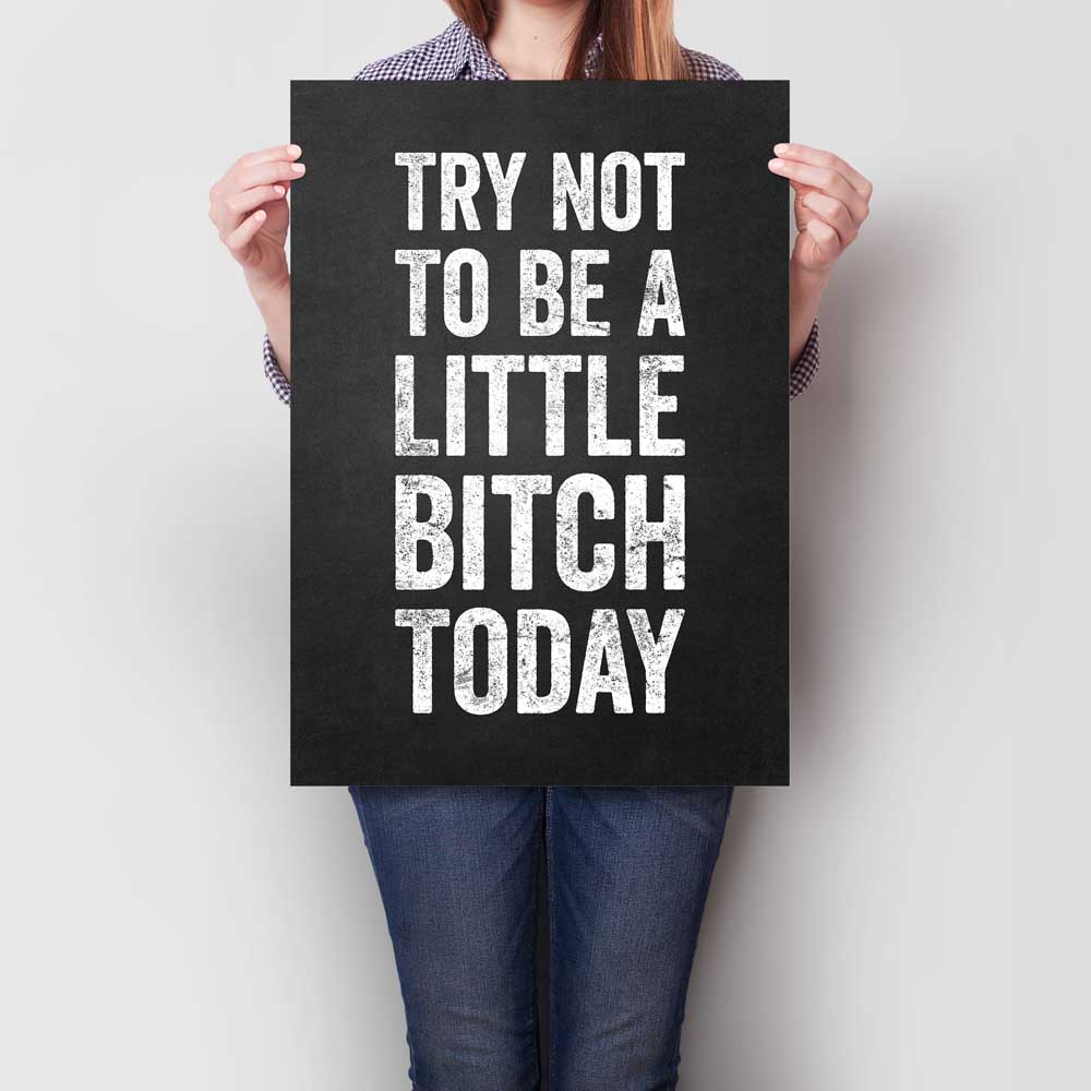 Try Not To Be A Little Bitch Today A2